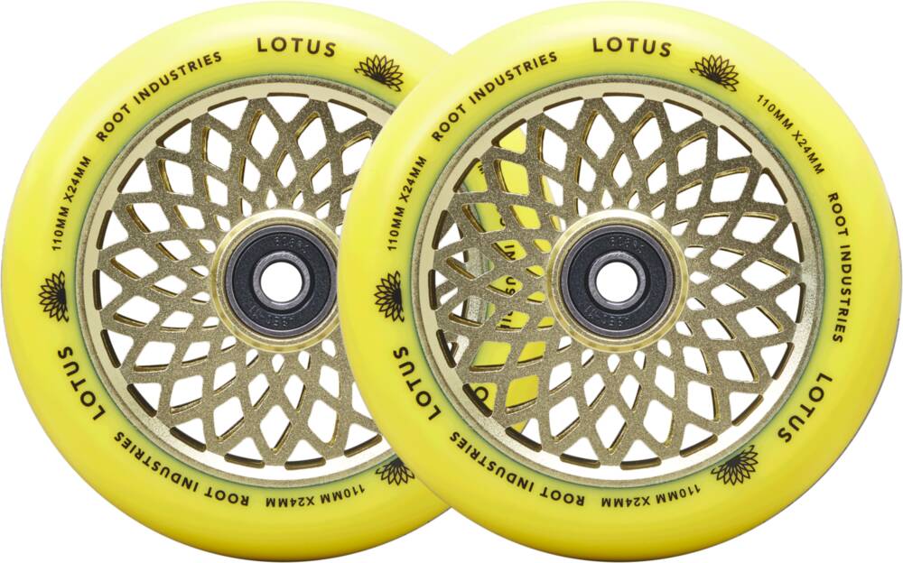 Root Lotus Sparkcykel Hjul 2-Pack (Radiant Yellow)