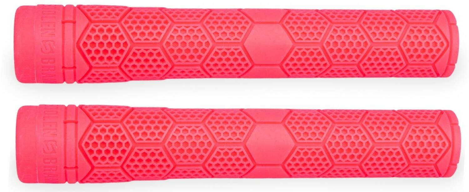 Stolen Hive SuperStick Flangless Handtag (Neon Pink) -  Wallride