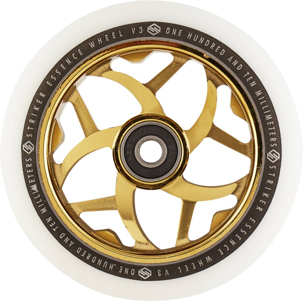 Striker Essence V3 Vit Sparkcykel Hjul (Gold Chrome) -  Wallride