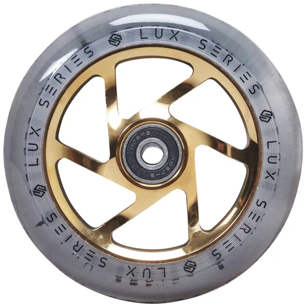 Striker Lux Clear Sparkcykel Hjul (Gold Chrome)