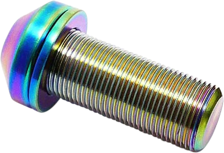 TLC 14x1mm Rear Titanium BMX Hub Bolt (Rainbow) – Wallride