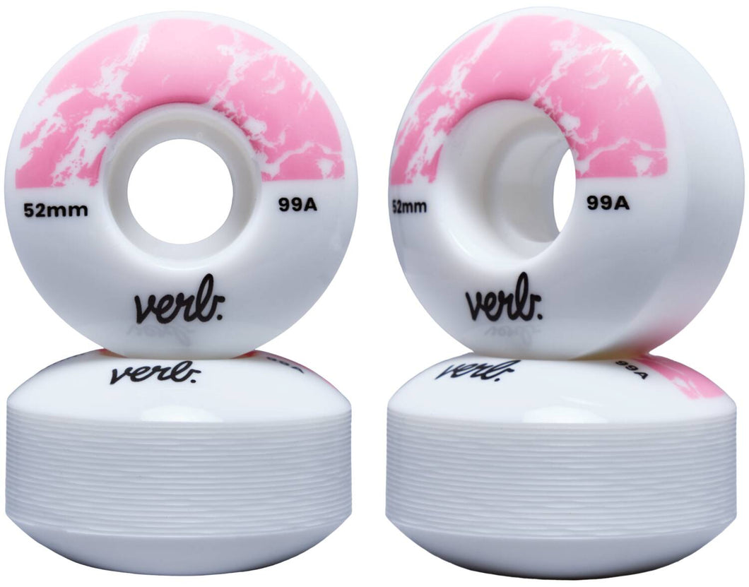 Verb Dip Skateboard Hjul 4-Pack (Marbel Pink)